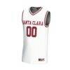 Santa Clara Broncos GameDay Greats Unisex NIL Pick-A-Player Men's Basketball Lightweight Jersey - White - Side View