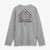 2026 NCAA Baseball College World Series Cleat Grip Long Sleeve T-Shirt - Gray - Detail View