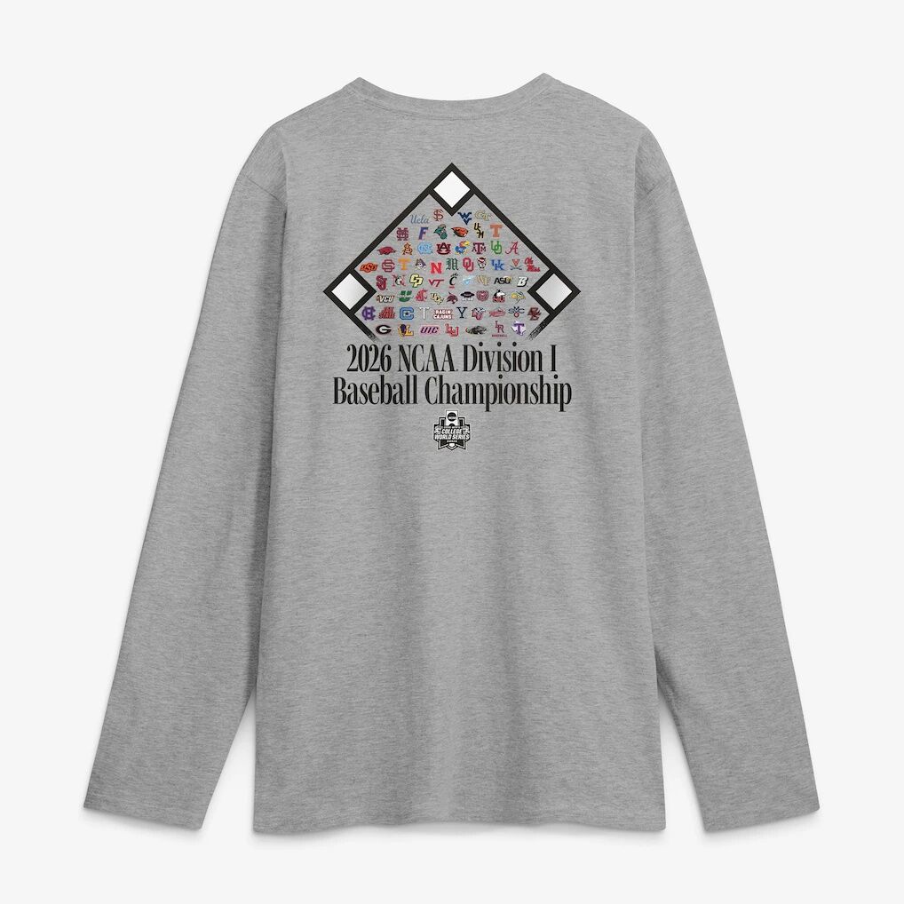 2026 NCAA Baseball College World Series Cleat Grip Long Sleeve T-Shirt
