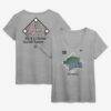 Women's 2026 NCAA Baseball College World Series Cleat Grip V-Neck T-Shirt - Gray - Front View