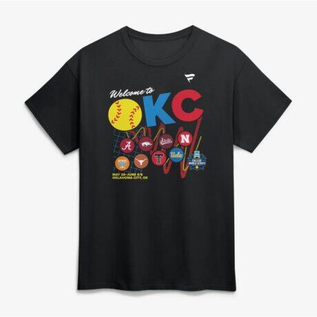2026 NCAA Softball Women's College World Series Strikeout Specialist T-Shirt - Black - Front View