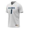 UC Davis Aggies GameDay Greats Youth Lightweight Collegiate Men's Lacrosse Fashion Jersey - White - Side View