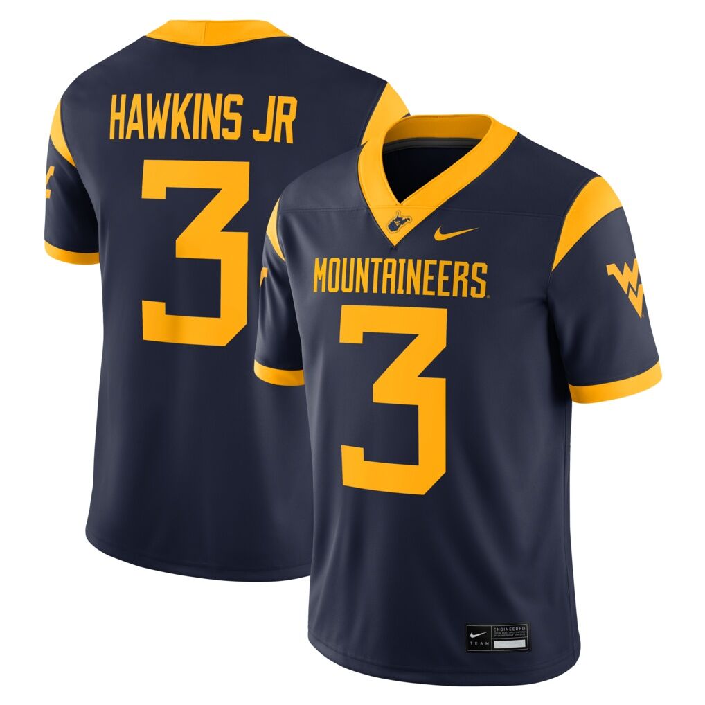 Michael Hawkins Jr. West Virginia Mountaineers Nike Game Football Jersey