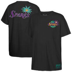 Los Angeles Sparks Mitchell & Ness Youth Classic T-Shirt - Black - Front View