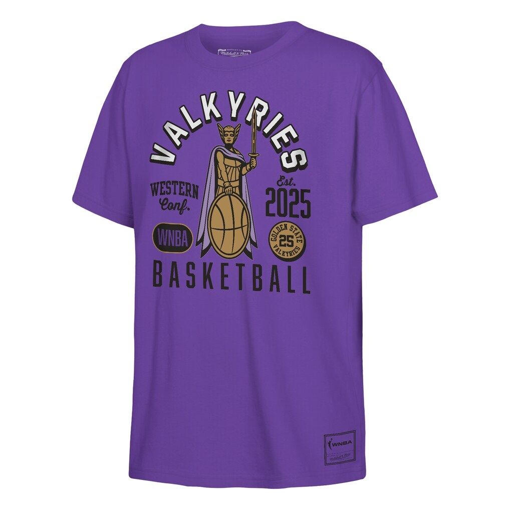 Golden State Valkyries Mitchell & Ness Youth City So Nice T-Shirt - Violet