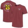 Mississippi State Bulldogs Image One Women's Comfort Colors Softball Bow T-Shirt - - Front View
