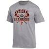 Princeton Tigers Champion Unisex 2026 NCAA Men's Lacrosse National Champions T-Shirt - Gray - Side View