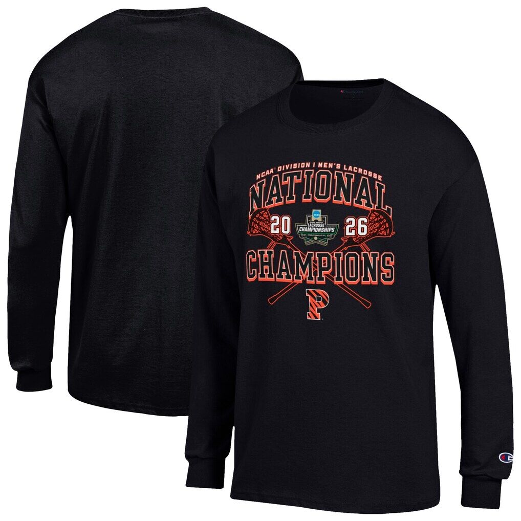 Princeton Tigers Champion Unisex 2026 NCAA Men's Lacrosse National Champions Long Sleeve T-Shirt