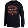 Princeton Tigers Champion Unisex 2026 NCAA Men's Lacrosse National Champions Long Sleeve T-Shirt - Black - Side View
