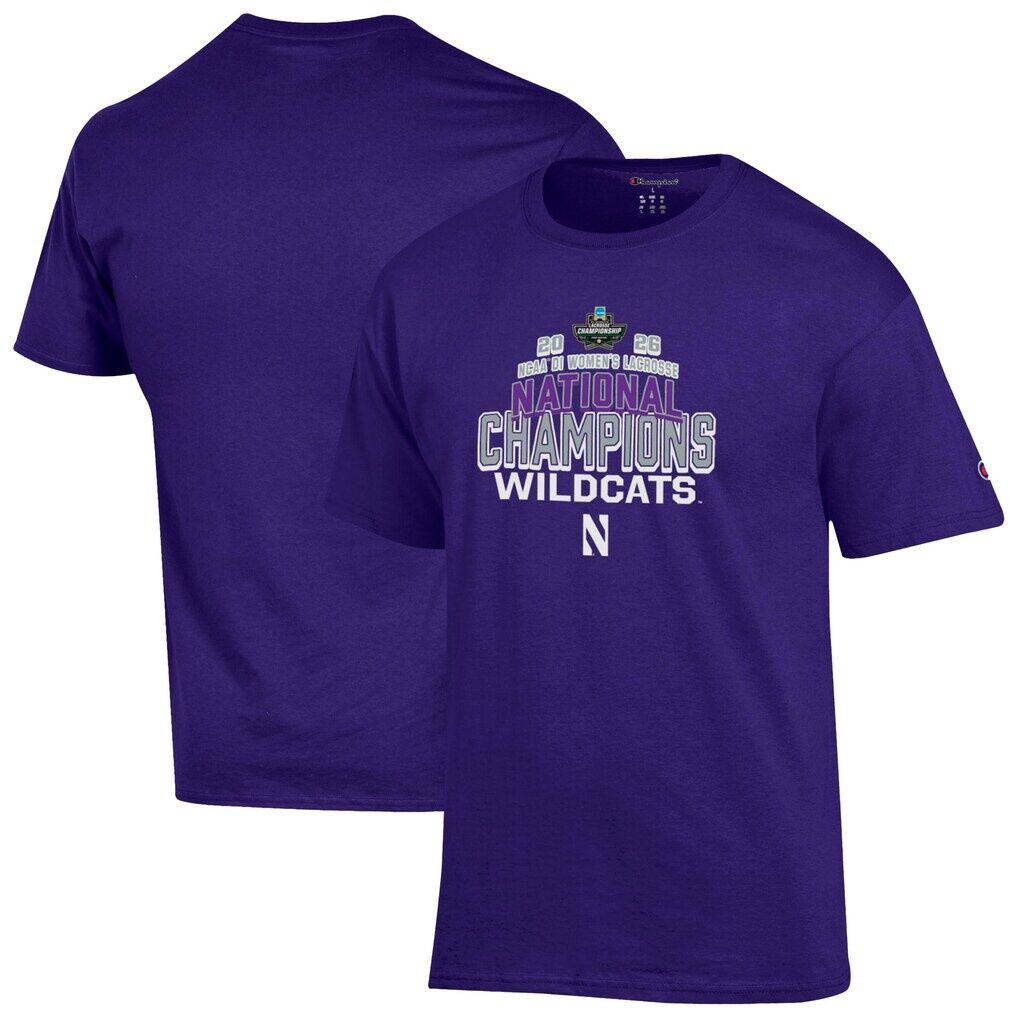 Northwestern Wildcats Champion Unisex 2026 NCAA Women's Lacrosse National Champions T-Shirt