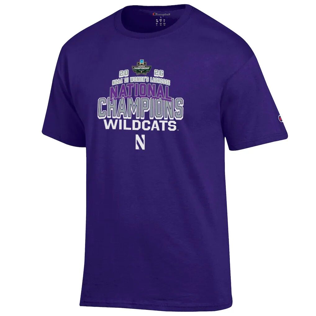 Northwestern Wildcats Champion Unisex 2026 NCAA Women's Lacrosse National Champions T-Shirt