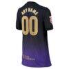 Barcelona Nike Youth 2026/27 Away Match Authentic Custom Jersey - Purple - Detail View