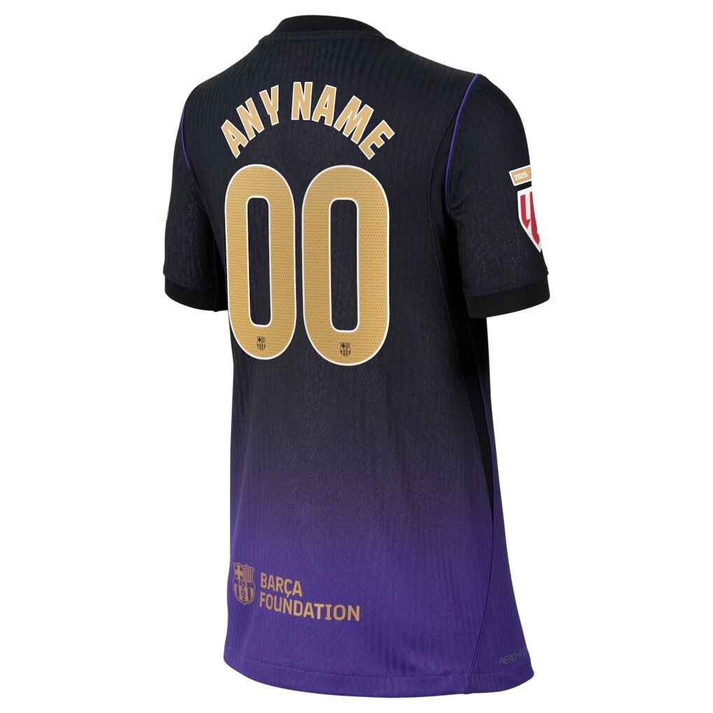 Barcelona Nike Youth 2026/27 Away Match Authentic Custom Jersey