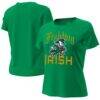 Notre Dame Fighting Irish Under Armour Women's Irish Wear Green Collection Tech T-Shirt - - Front View
