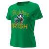 Notre Dame Fighting Irish Under Armour Women's Irish Wear Green Collection Tech T-Shirt - - Side View