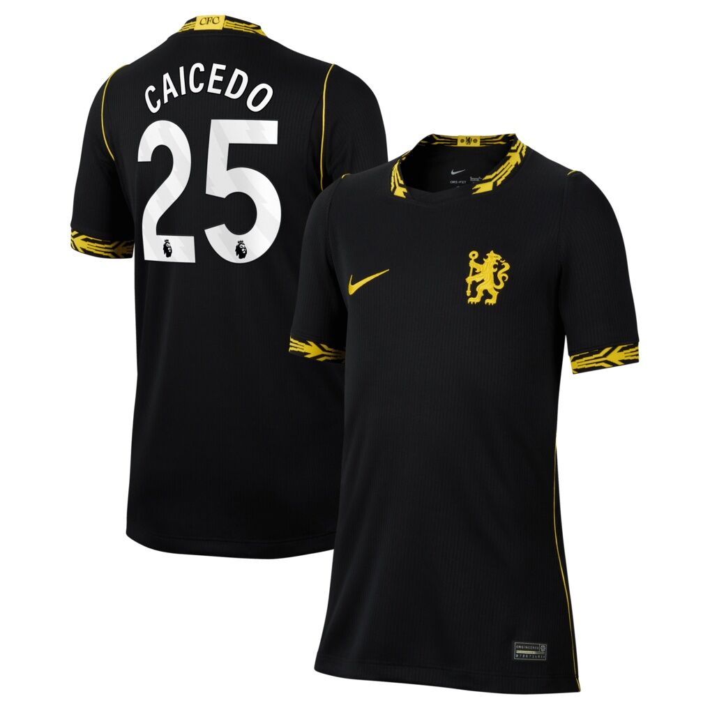 Moisés Caicedo Chelsea Nike Youth 2026/27 Away Stadium Replica Jersey