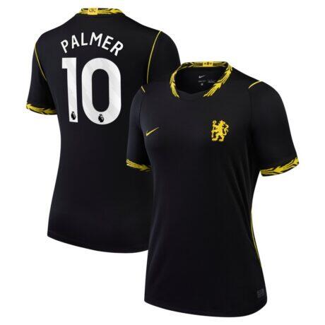 Cole Palmer Chelsea Nike Women's 2026/27 Away Stadium Replica Jersey - Black - Front View