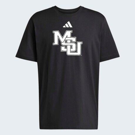 Mississippi State Bulldogs adidas Interlock Logo Fresh T-Shirt - Black - Front View