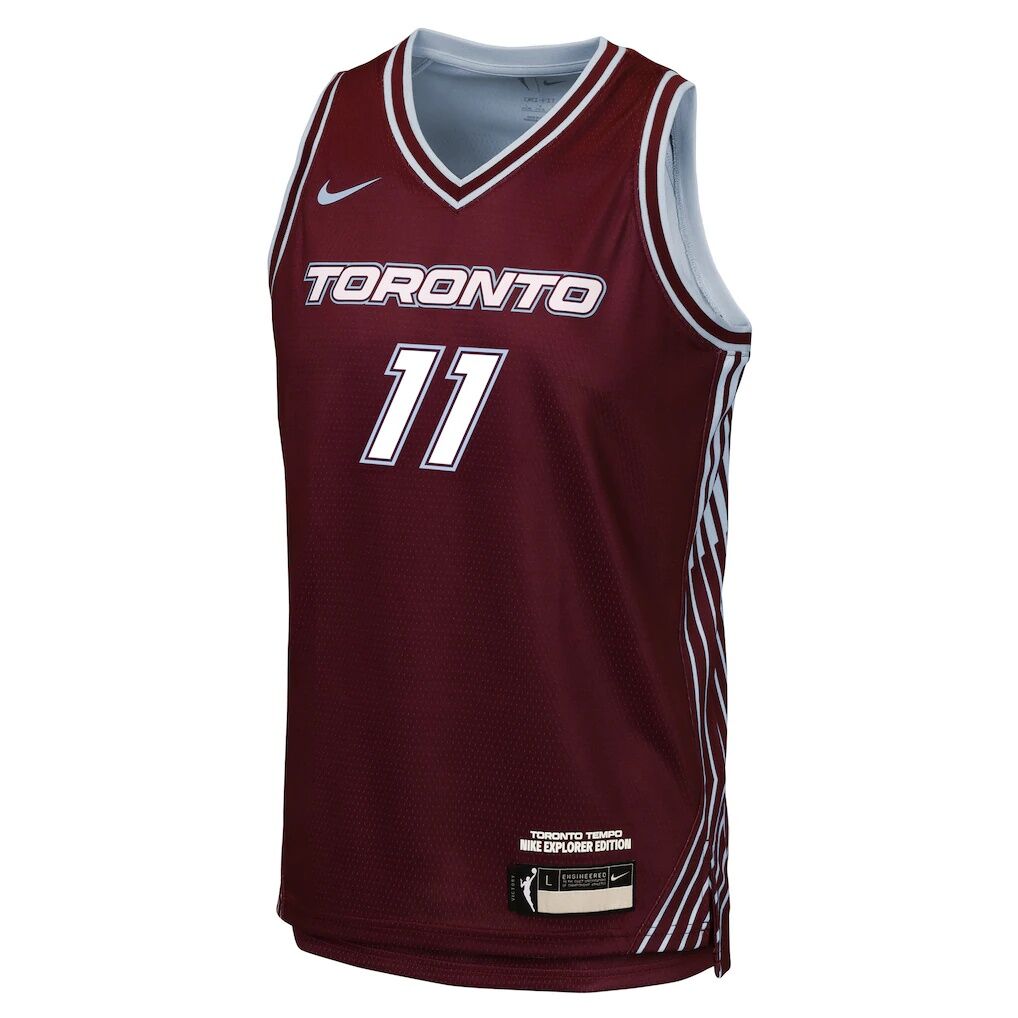 Kia Nurse Toronto Tempo Nike Youth Victory Player Jersey - Explorer Edition - Bordeaux