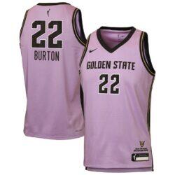 Veronica Burton Golden State Valkyries Nike Youth Victory Player Jersey - Explorer Edition - - Front View
