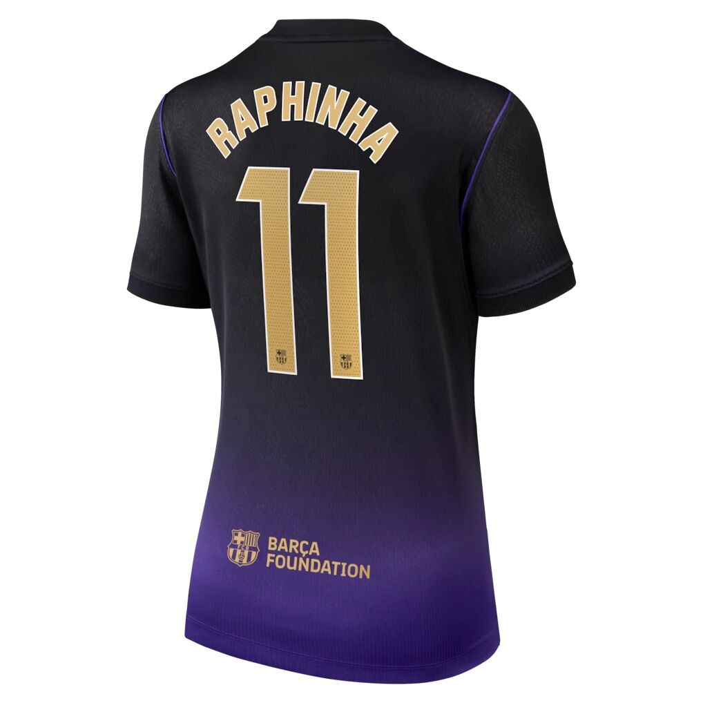 Raphinha Barcelona Nike Women's 2026/27 Away Stadium Replica Jersey