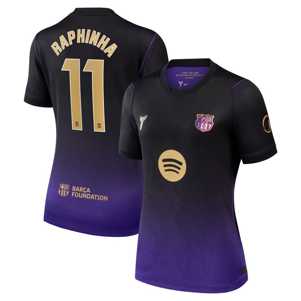 Raphinha Barcelona Nike Women's 2026/27 Away Stadium Replica Jersey