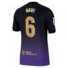 Gavi Barcelona Nike 2026/27 Away Match Authentic Jersey - Purple - Detail View