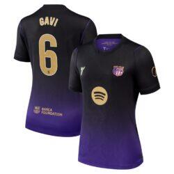 Gavi Barcelona Nike Women's 2026/27 Away Stadium Replica Jersey - Purple - Front View