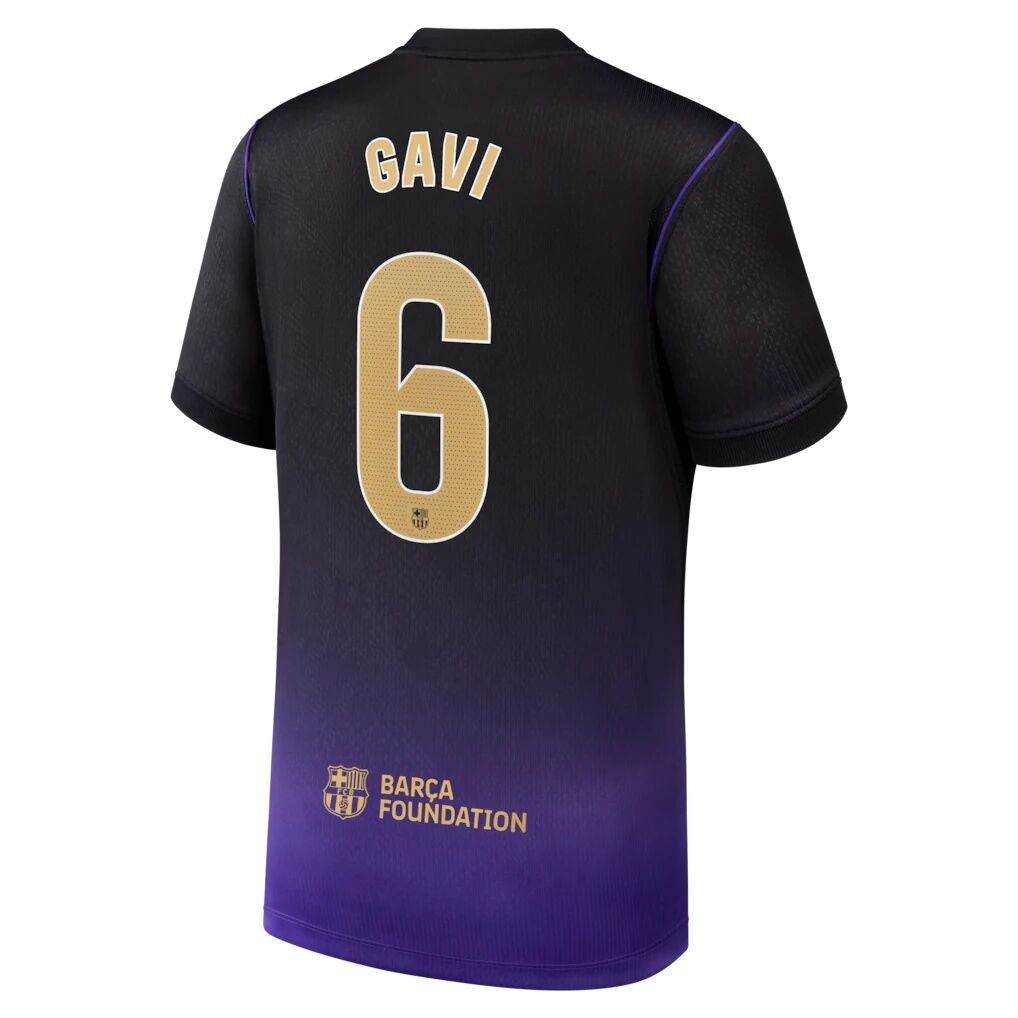 Gavi Barcelona Nike Youth 2026/27 Away Stadium Replica Jersey