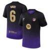 Gavi Barcelona Nike Youth 2026/27 Away Stadium Replica Jersey - Purple - Front View