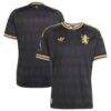 Aston Villa adidas 2026/27 Away On-Field Authentic Patch Jersey - Black - Front View