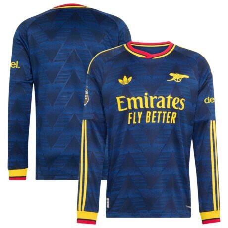 Arsenal adidas 2026/27 Away On-Field Authentic Long Sleeve Jersey - Navy - Front View
