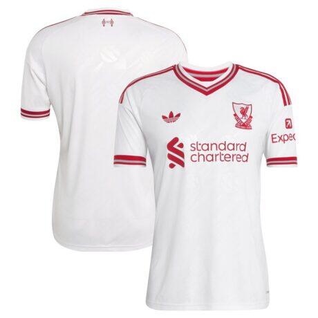 Liverpool adidas 2026/27 Away Replica Jersey - White - Front View