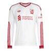 Liverpool adidas 2026/27 Away Replica Long Sleeve Jersey - White - Side View