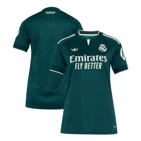 Real Madrid adidas Women's 2026/27 Away Replica Jersey - Green - Front View