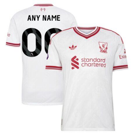 Liverpool adidas 2026/27 Away On-Field Authentic Custom Jersey - White - Front View