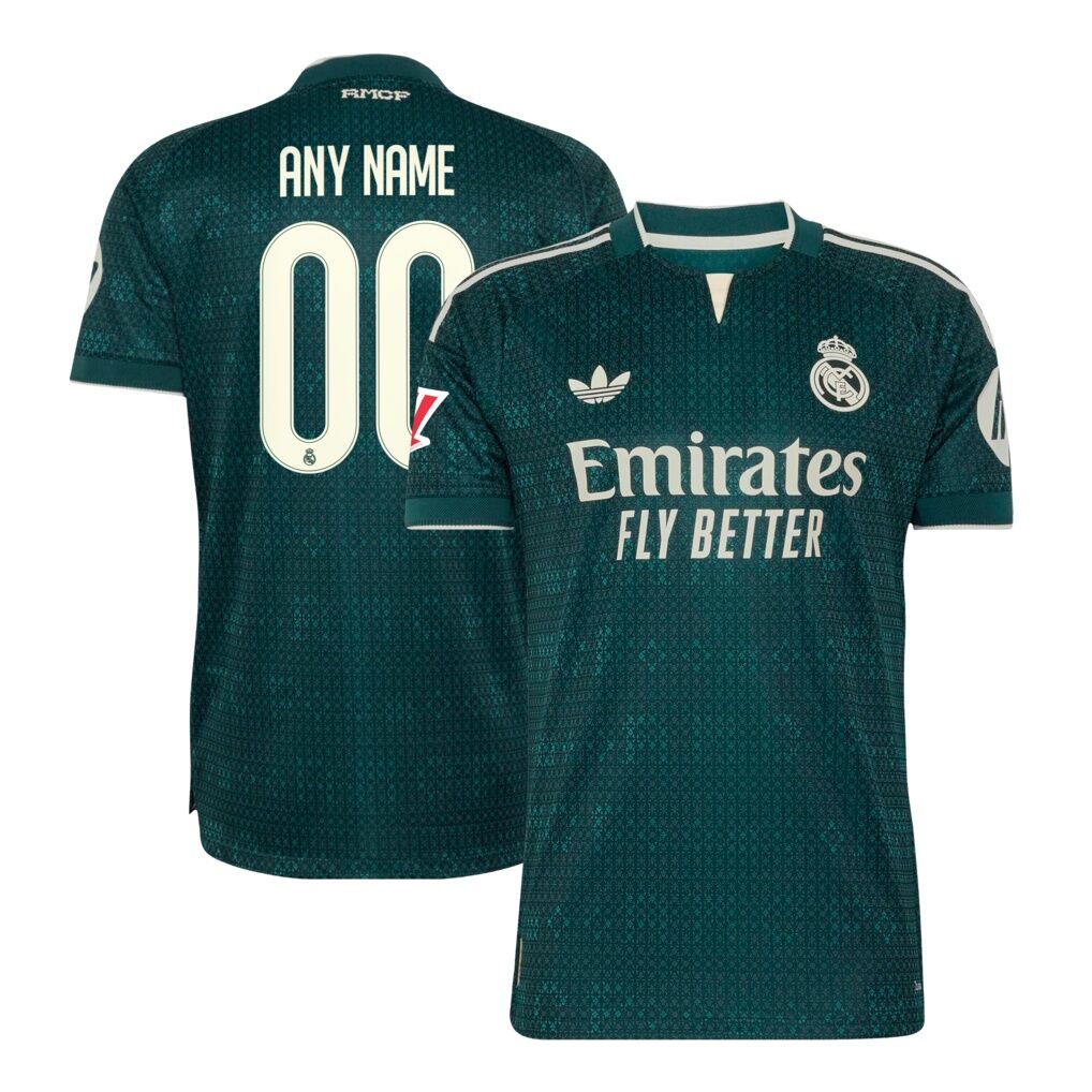 Real Madrid adidas 2026/27 Away On-Field Authentic Custom Jersey