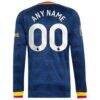 Arsenal adidas 2026/27 Away On-Field Authentic Custom Long Sleeve Jersey - Navy - Detail View