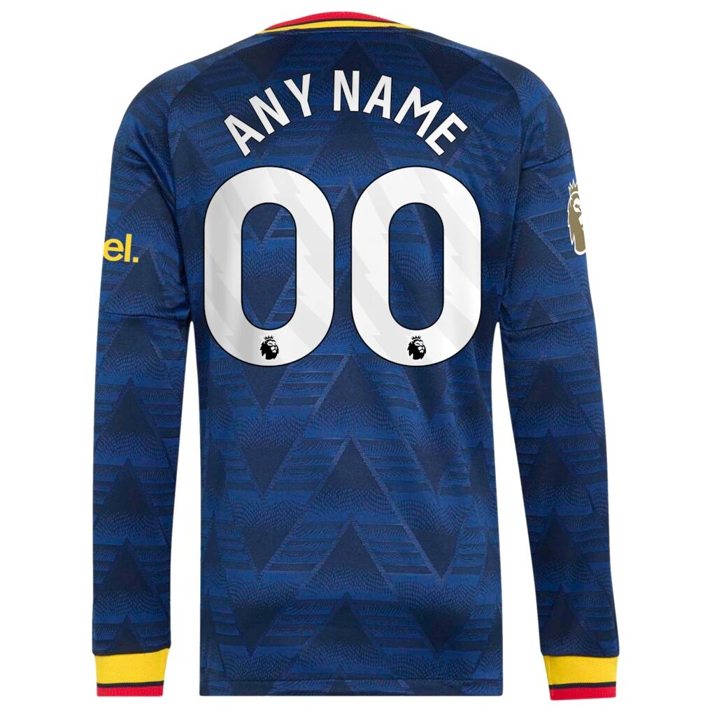 Arsenal adidas 2026/27 Away On-Field Authentic Custom Long Sleeve Jersey