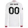 Liverpool adidas 2026/27 Away On-Field Authentic Custom Long Sleeve Jersey - White - Detail View
