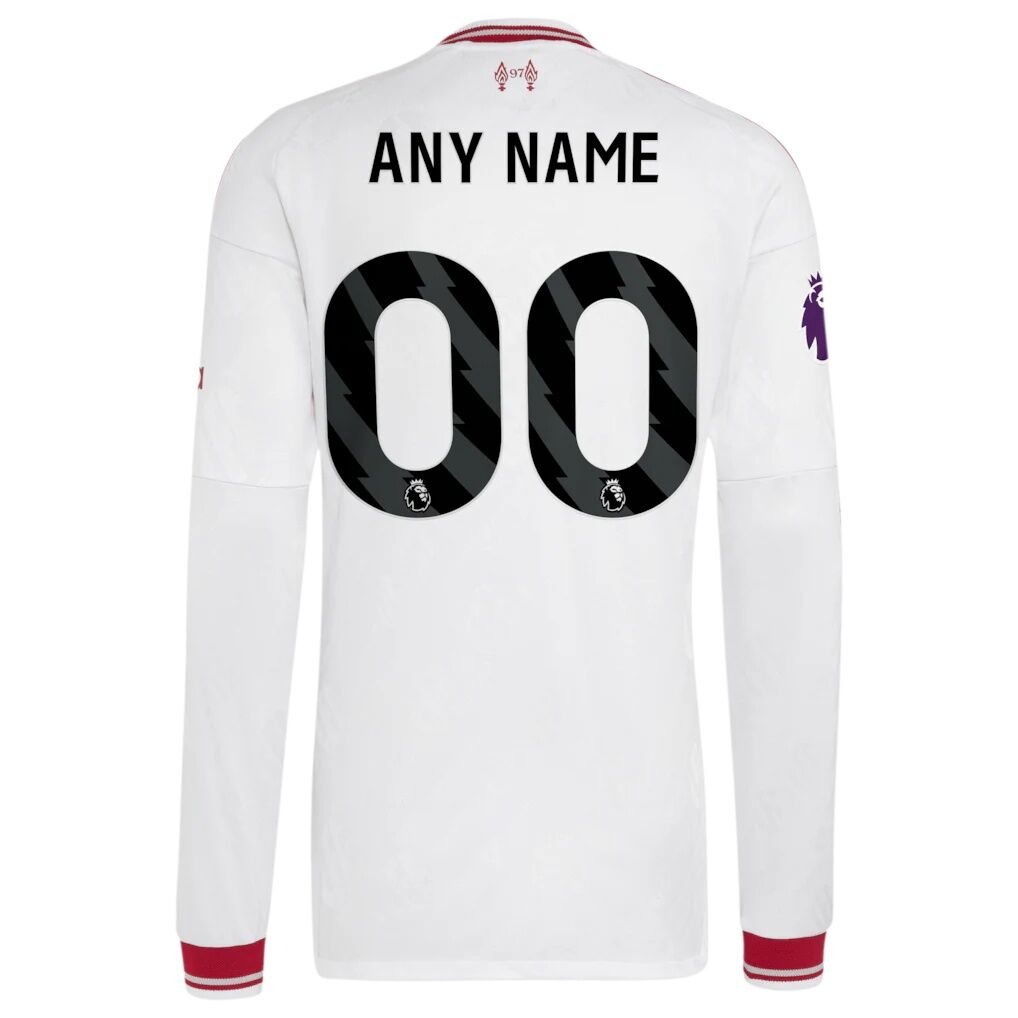 Liverpool adidas 2026/27 Away On-Field Authentic Custom Long Sleeve Jersey