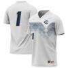 UC Davis Aggies GameDay Greats Unisex Lightweight Collegiate Soccer Fashion Jersey - White - Front View
