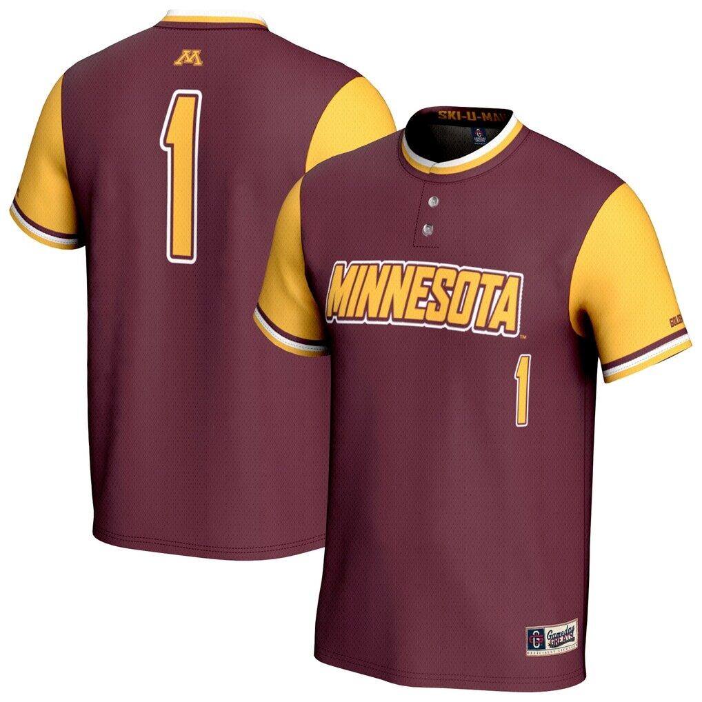 Minnesota Golden Gophers GameDay Greats Unisex Lightweight Collegiate Softball Fashion Jersey - Maroon