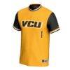 VCU Rams GameDay Greats Youth Lightweight Collegiate Softball Fashion Jersey - Gold - Side View