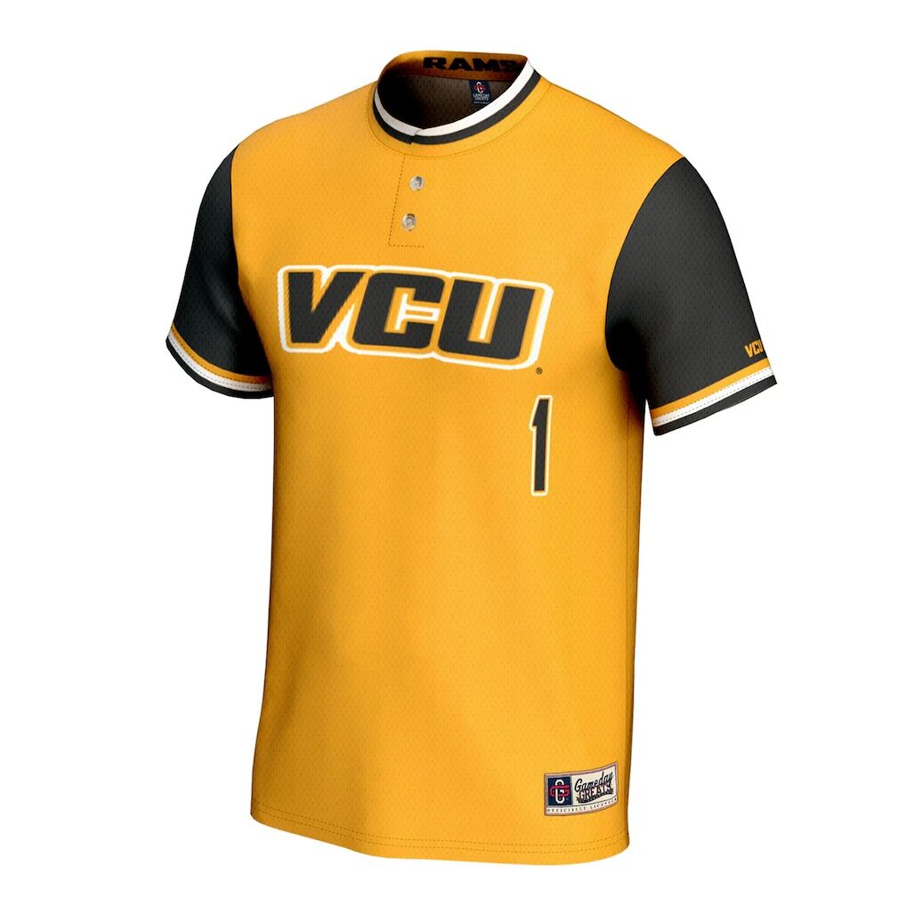 VCU Rams GameDay Greats Youth Lightweight Collegiate Softball Fashion Jersey