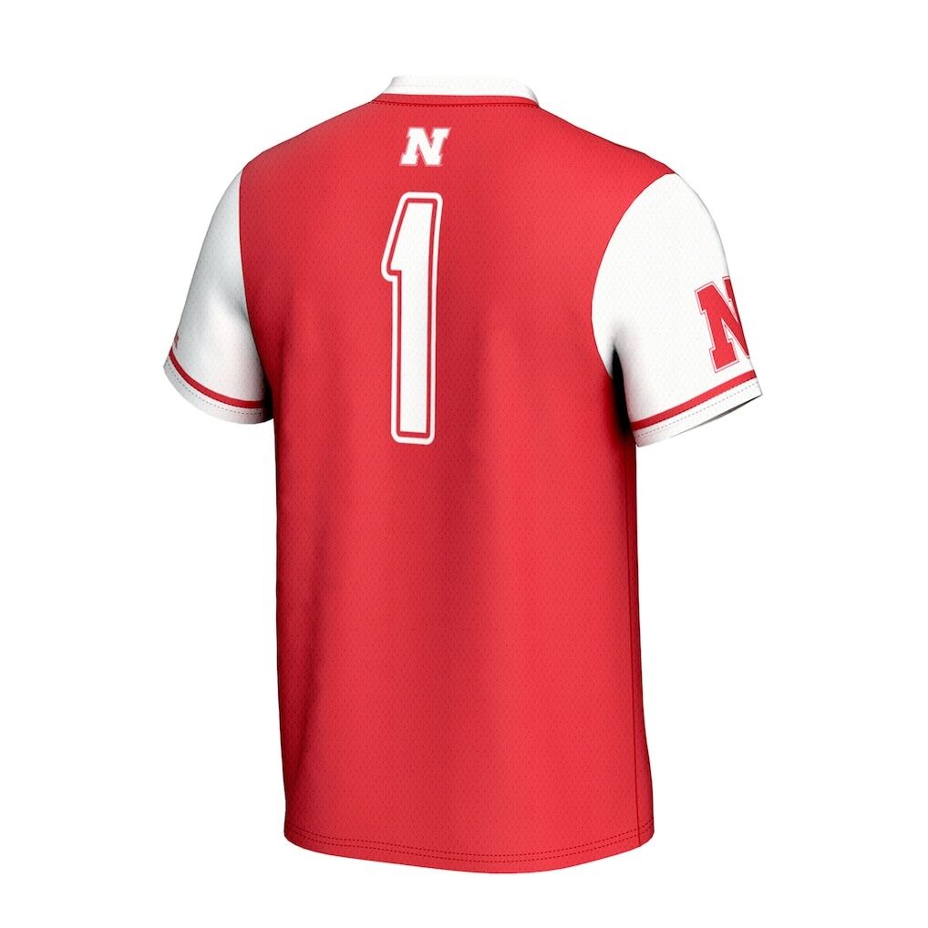 Nebraska Huskers GameDay Greats Youth Lightweight Collegiate Softball Fashion Jersey - Scarlet