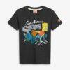 San Antonio Spurs x The Simpsons Homage Youth Tri-Blend T-Shirt - Charcoal - Front View