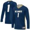 UC Davis Aggies GameDay Greats Unisex Lightweight Collegiate Volleyball Fashion Jersey - Navy - Front View