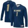 UC Davis Aggies GameDay Greats Unisex Lightweight Collegiate Volleyball Fashion Jersey - Navy - Front View