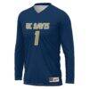 UC Davis Aggies GameDay Greats Unisex Lightweight Collegiate Volleyball Fashion Jersey - Navy - Side View